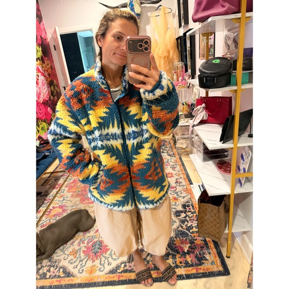 Other - Ariat x Pendleton Sherpa Jacket Geometric Pattern Western